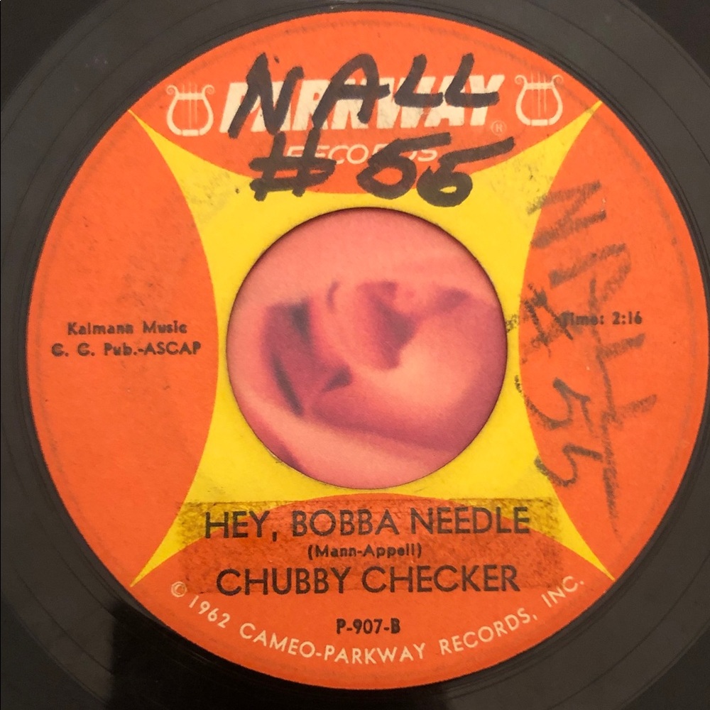 Chubby Checker Hey, Bobba Needle Vinyl 45 Record ‘64